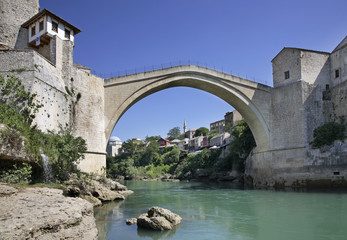Old bridge in Mostar. Bosnia and Herzegovina