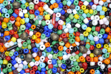 Fototapeta na wymiar Colorful beads