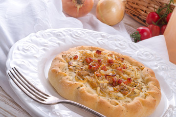 Onion tart and Federweisser(Nouveau)