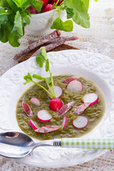 Green radish soup