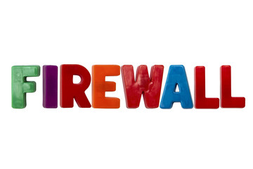 Letter magnets FIREWALL