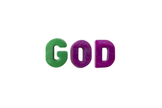 Letter magnets GOD