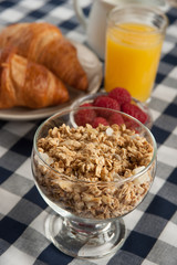 Granola breakfast background