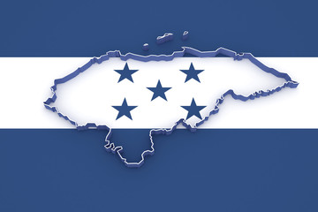 Map of Honduras.