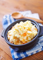 cottage with apricots