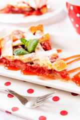 Homemade strawberry pie