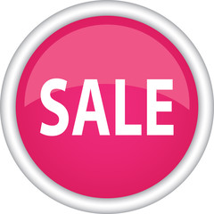 Круглый векторный знак с надписью SALE