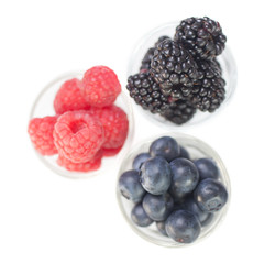Berries in glasses