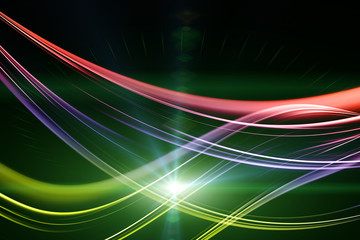 futuristic wave background design with lights