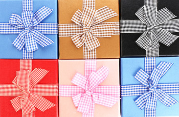 Gift boxes isolated on white