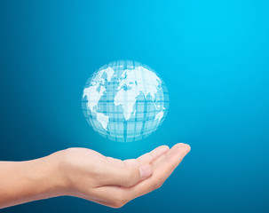 ocial buttons in hand