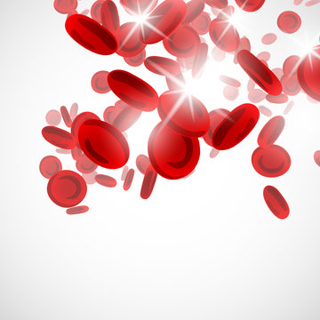 background with red blood cells