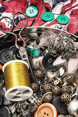 buttons for clothes and sewing accessories