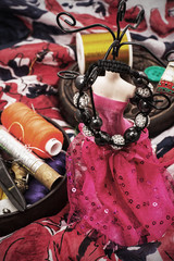 Fototapeta premium seamstress for needlework