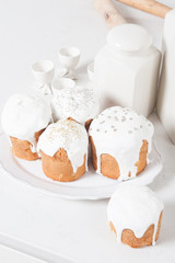 Easter cakes on kitchen