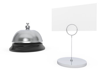 Service bell with blank calling card