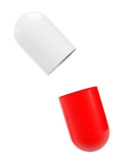 Health Care Concept. Medical capsule pill