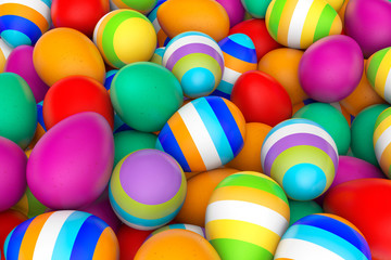 Colorful easter eggs