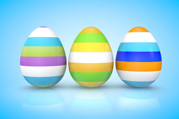 Colorful easter eggs