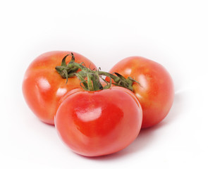 Tomatoes isolated on  white