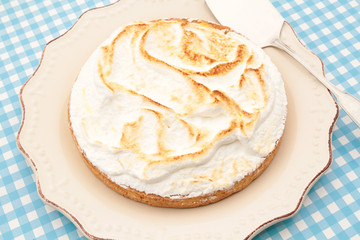 tarte au citron meringuée