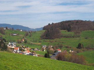 Obraz premium petit village Alsacien