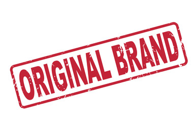 stamp original brand with red text on white