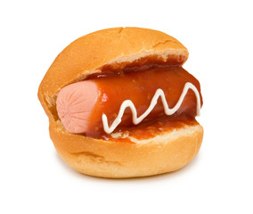 Isolated image of a hot dog