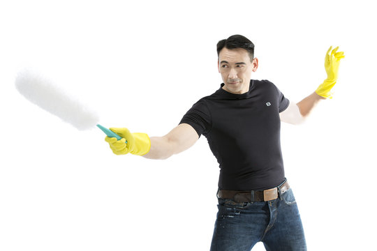 Hausmann dueliert sich mit dem Staubwedel