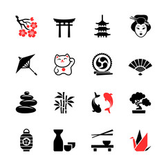 Japanese theme icon set - 63199191