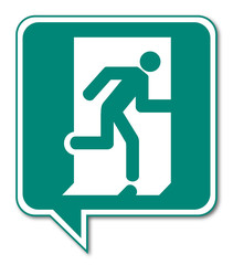 Logo sortie de secours.
