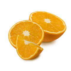 Isolated image of orange on a white background