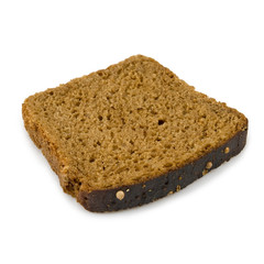 Isolated image of a piece of bread on a white background
