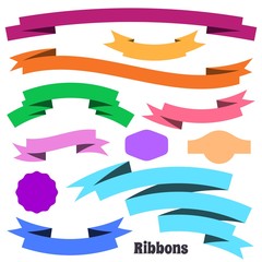 Obraz premium Ribbon banners