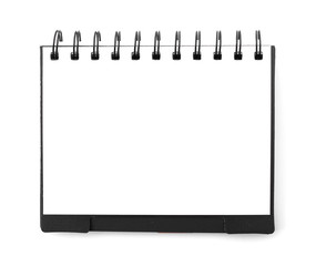 White blank note book