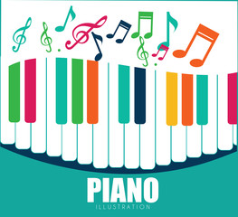 Naklejka premium Music design