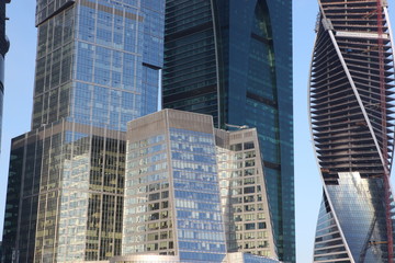 Part of Skyscrapers City international business center, Moscow, 