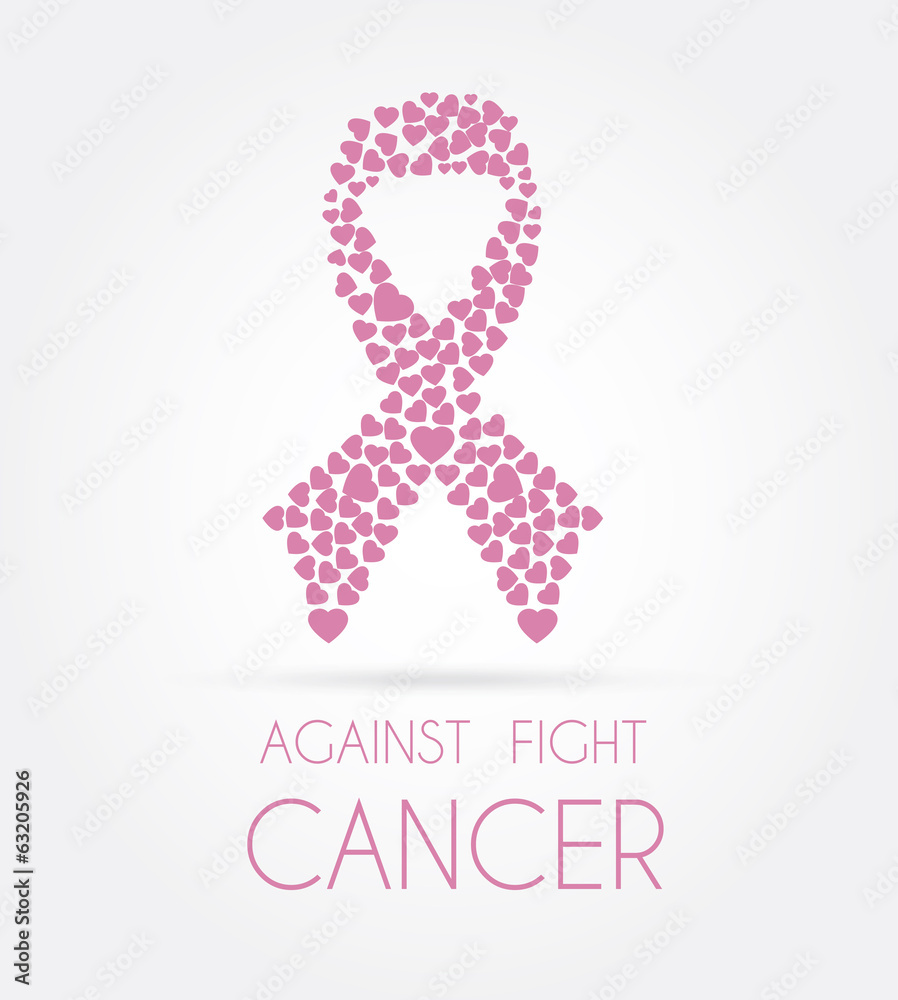 Wall mural Cancer campaign design