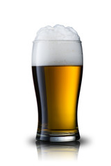 Beer splash from glass