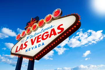 Poster Welkom bij Fabulous Las Vegas Sign Nevada © somchaij