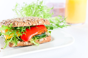 sandwich with grilled vegetables