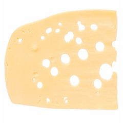 Emmental cheese slice