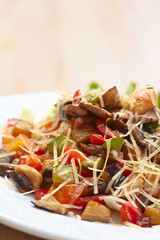 meat with vegetables