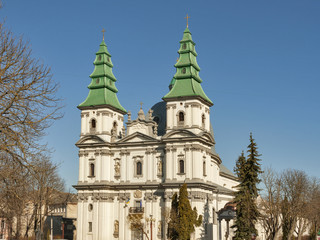 Fototapeta na wymiar Greek-Catholic Church in Ternopil, Ukraine