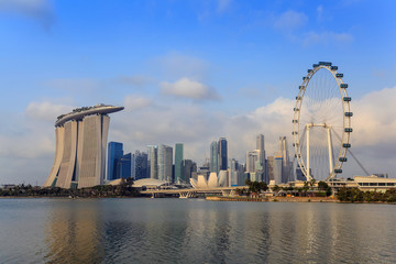 Singapore city skyline