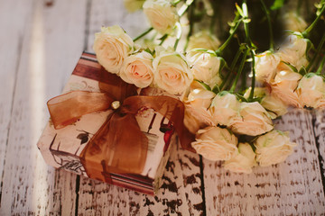 Roses and gift