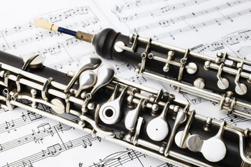 Classical music instruments oboe