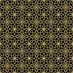 Vector abstract geometric background with ethnic ornament