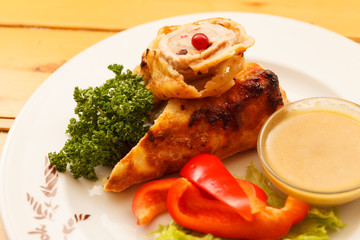meat with vegetables