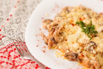 meat with vegetables